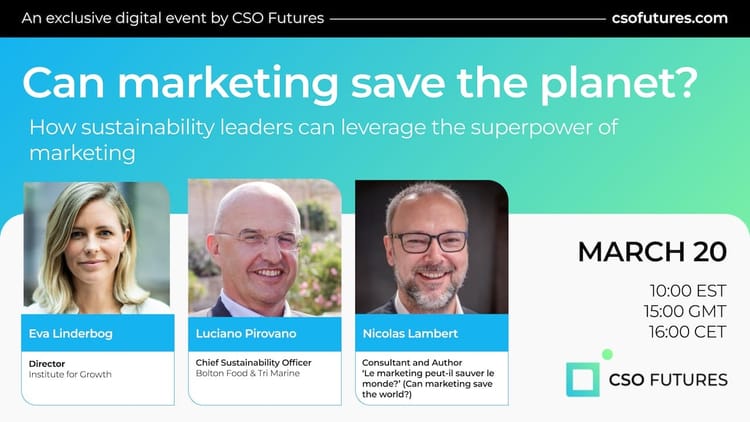 Can marketing save the planet CSO Futures event 