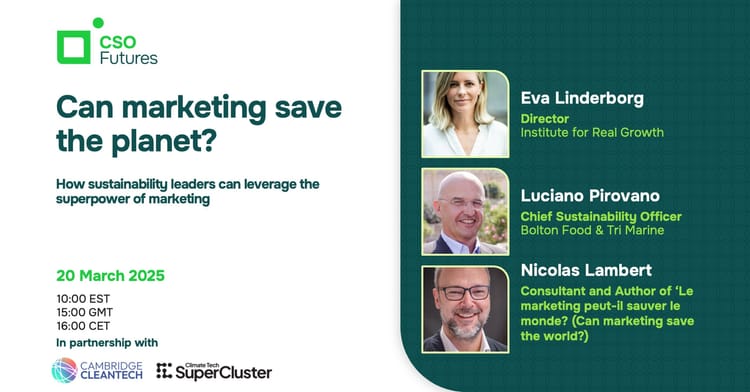 Can marketing save the planet?