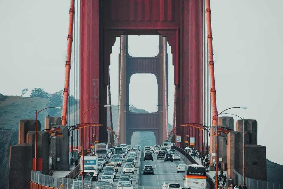 Traffic on Golden Gate Bridge